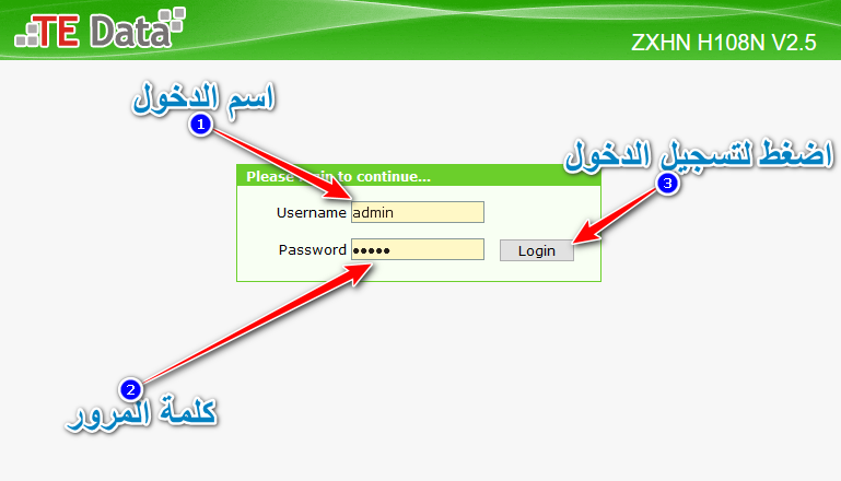  تغيير باسورد الراوتر